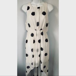 Hi-Low Polka-Dot Dress
